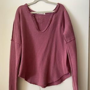 free people magenta sweater. barely worn. great condition.